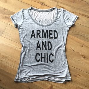 Burnout gray tee shirt